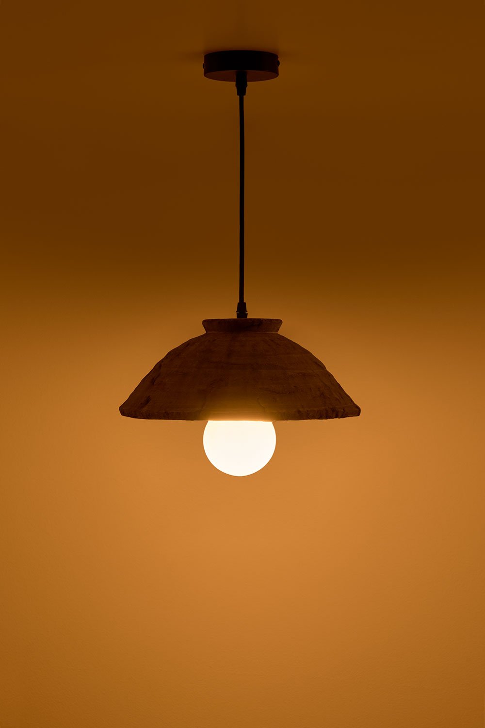 Lampa sufitowa wisząca z terakoty Sainza, obrazek w galerii 3