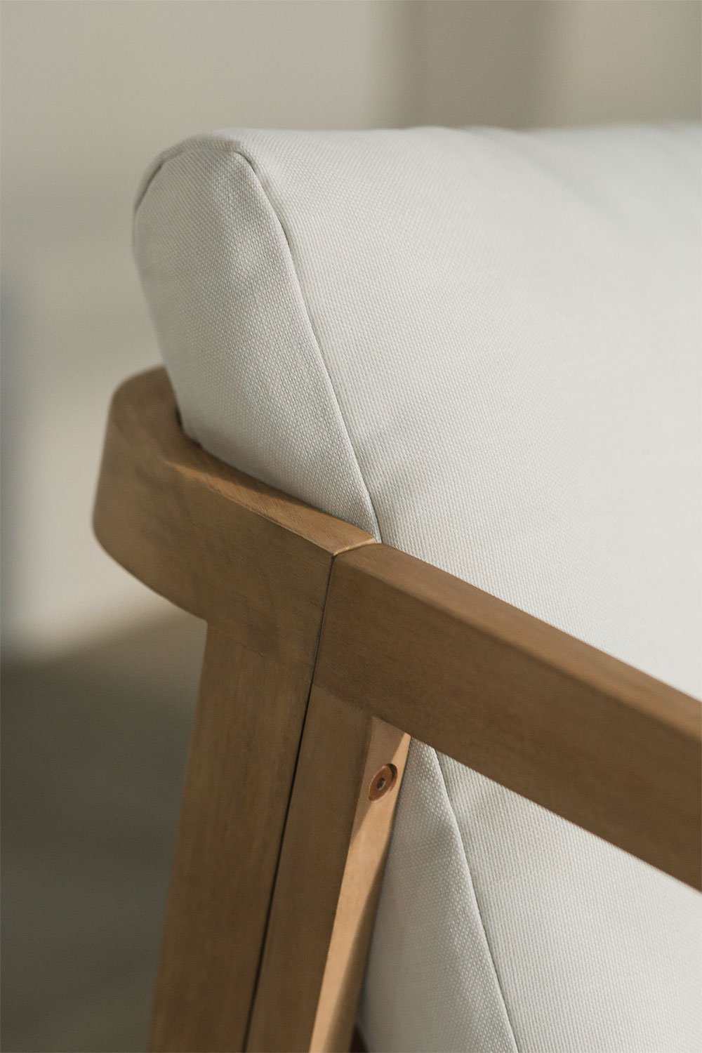 Sofa dwuosobowa z drewna akacjowego Kaela, obrazek w galerii 2