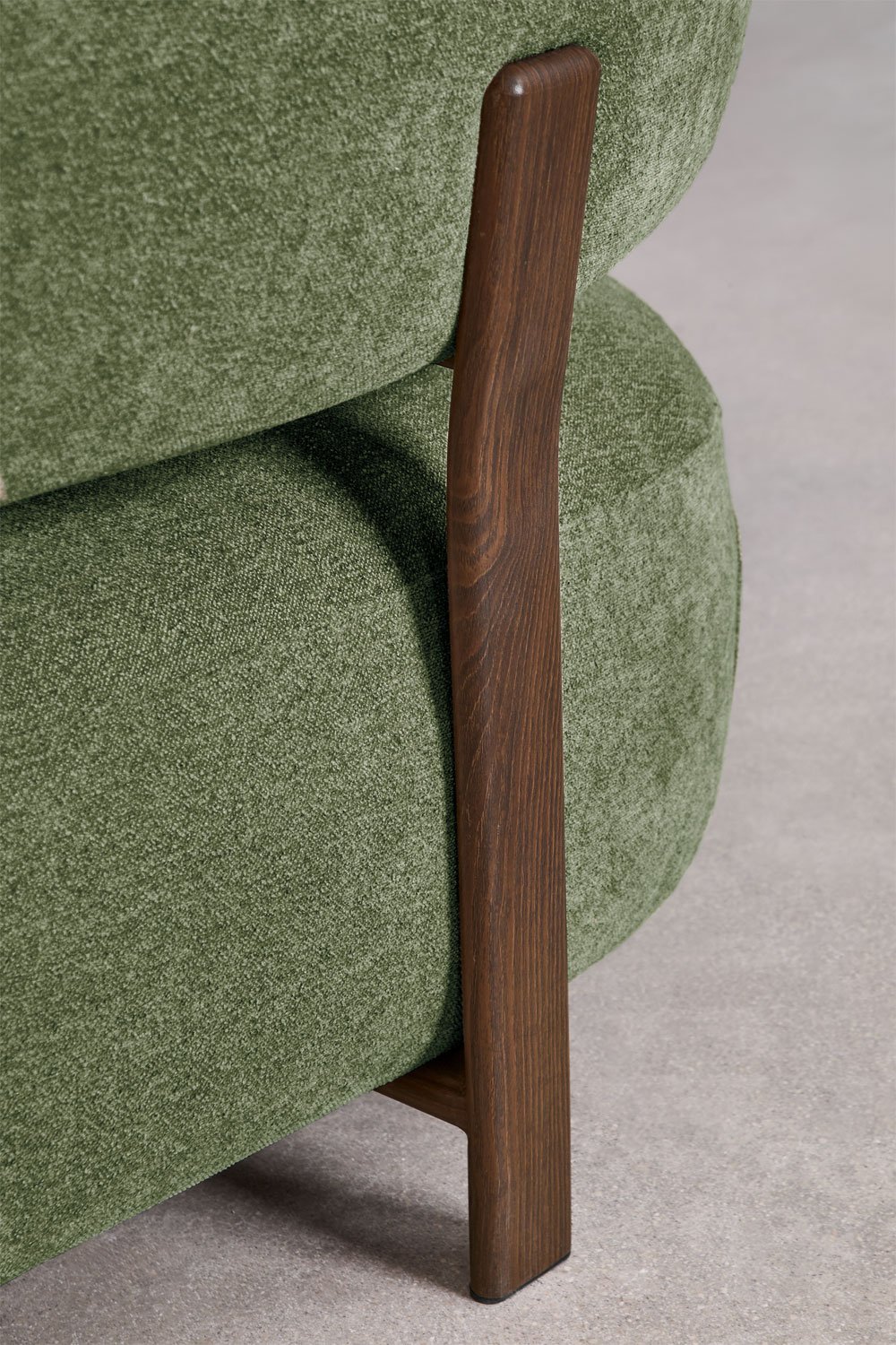 Sofa dwuosobowa z tkaniny chenille i żelaza Jolie, obrazek w galerii 7