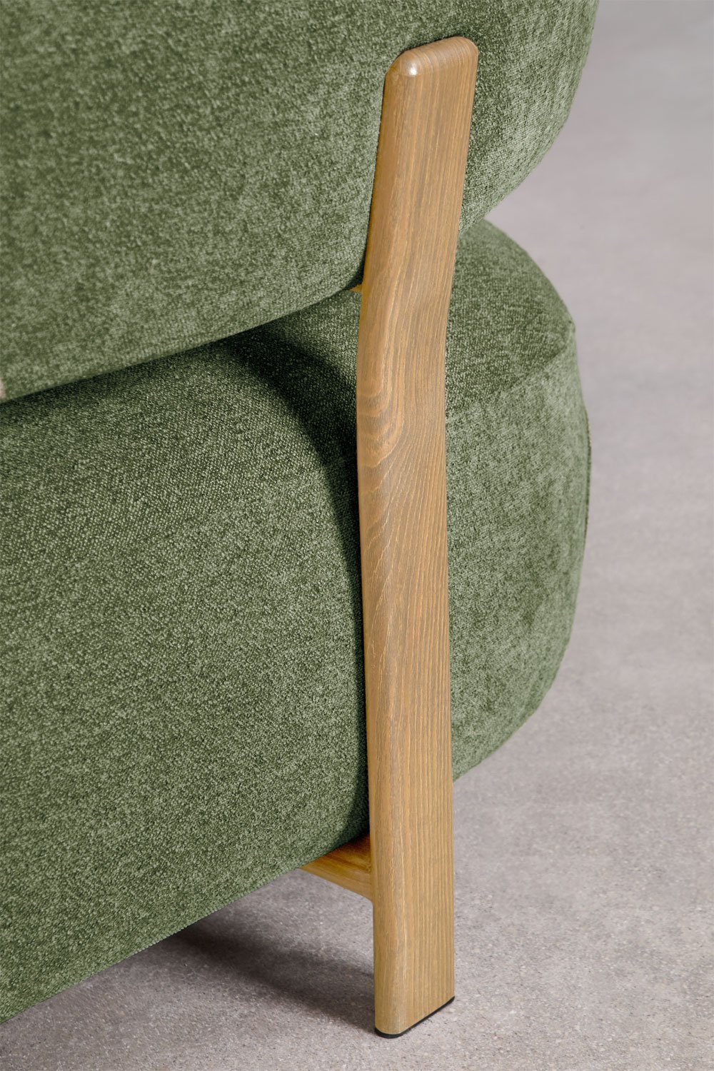 Sofa dwuosobowa z tkaniny chenille i żelaza Jolie, obrazek w galerii 7