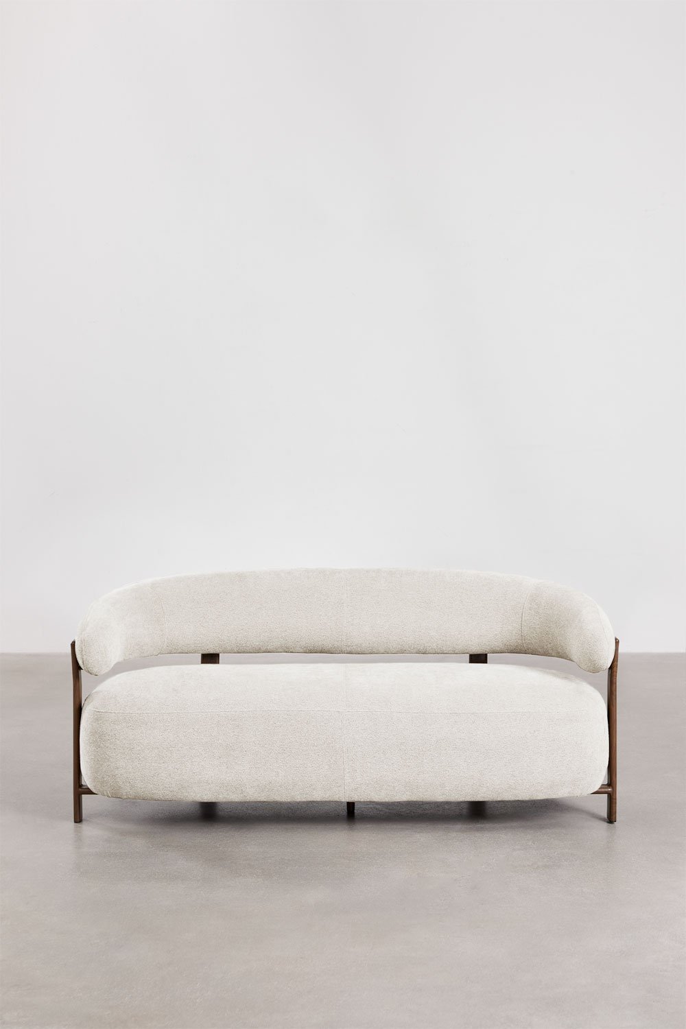 Sofa dwuosobowa z tkaniny chenille i żelaza Jolie, obrazek w galerii 5