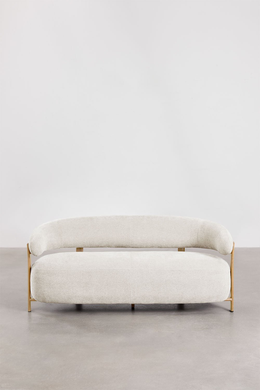 Sofa dwuosobowa z tkaniny chenille i żelaza Jolie, obrazek w galerii 5