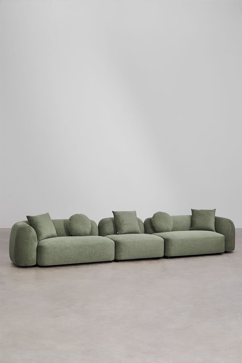 Modułowa sofa 3-częściowa z tkaniny Coco chenille, obrazek w galerii 3
