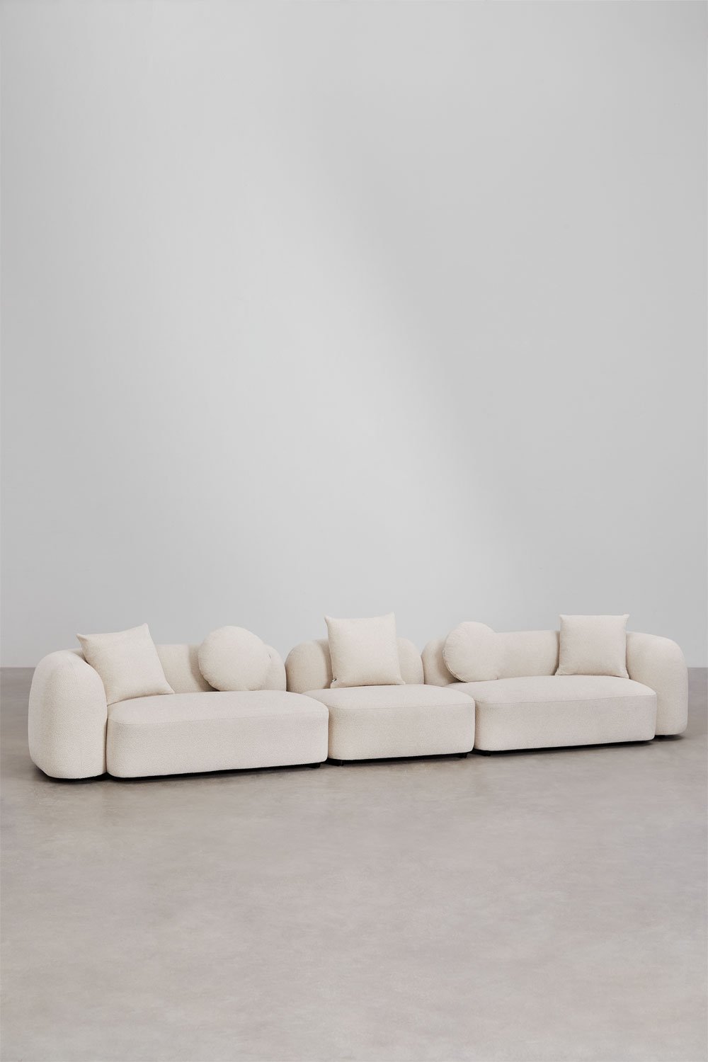 Modułowa sofa 3-częściowa z tkaniny Coco chenille, obrazek w galerii 3