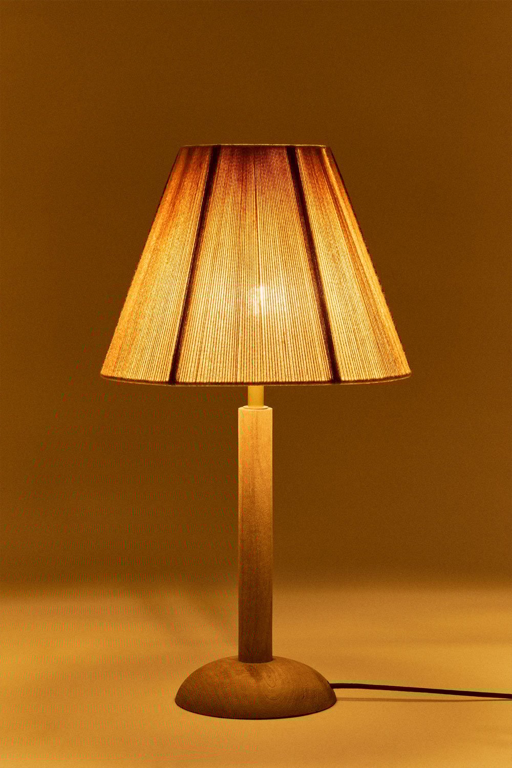 Lampa stołowa Harry z drewna mango, obrazek w galerii 2