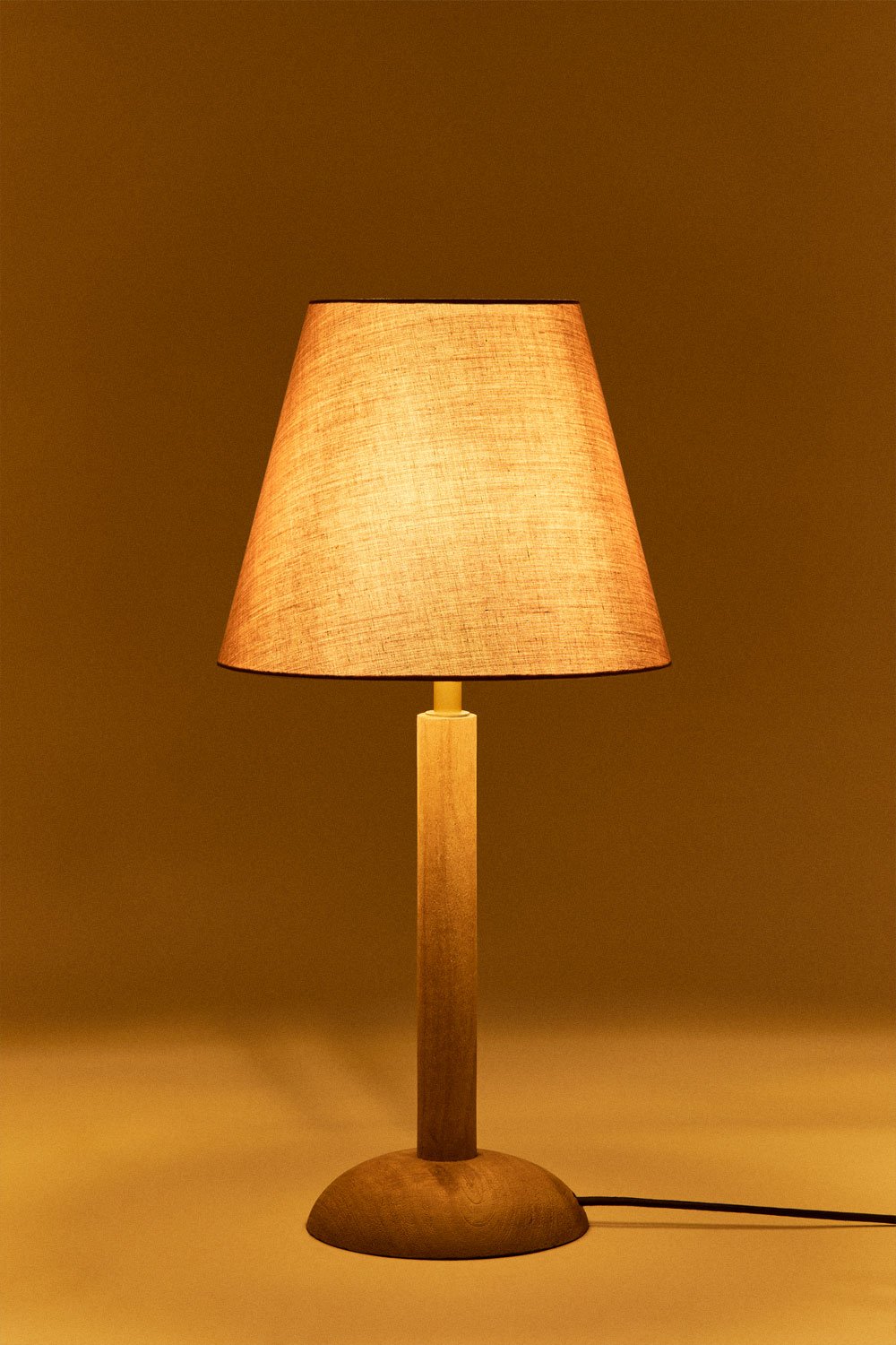 Lampa stołowa z drewna mango Harry, obrazek w galerii 2