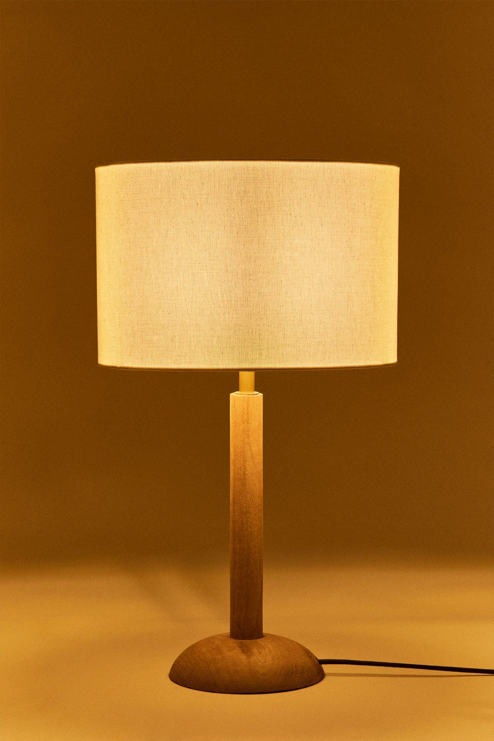 Lampa stołowa Harry z drewna mango, obrazek w galerii 2
