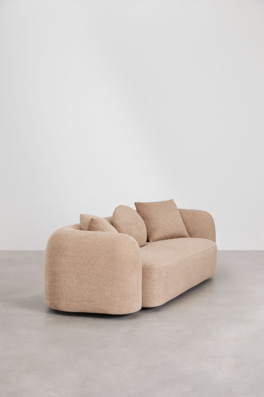 Sofa 3-osobowa z szenilu Coco, obrazek w galerii 3