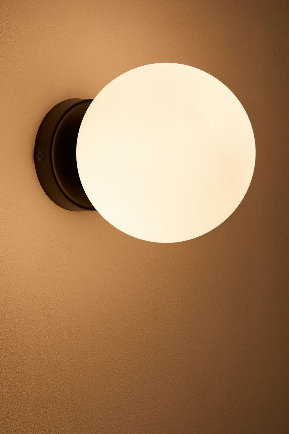 Uvol Tradycyjna lampa ścienna do łazienki ze stali nierdzewnej z kryształową kulą, obrazek w galerii 2