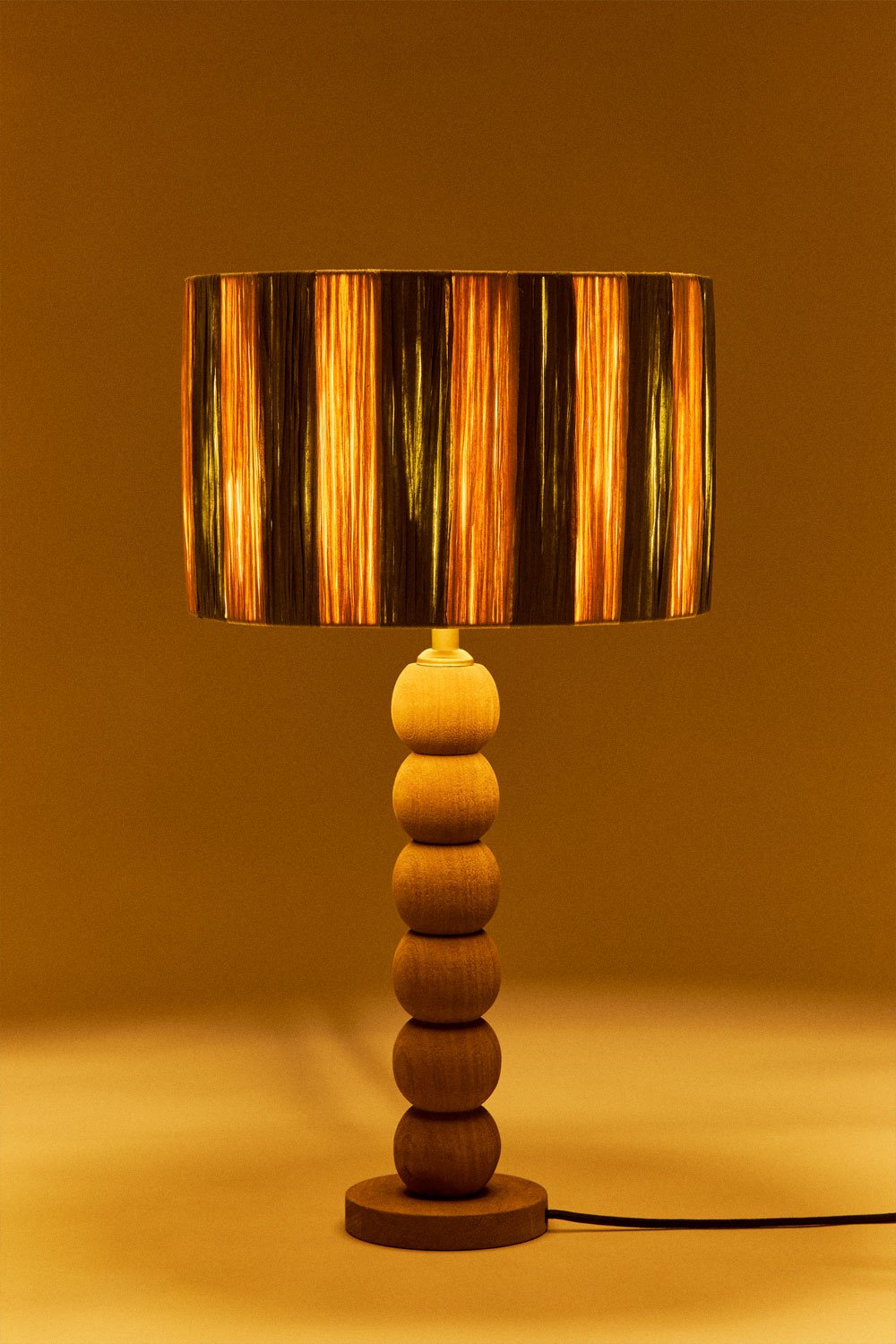 Lampa stołowa z drewna mango Soler, obrazek w galerii 2