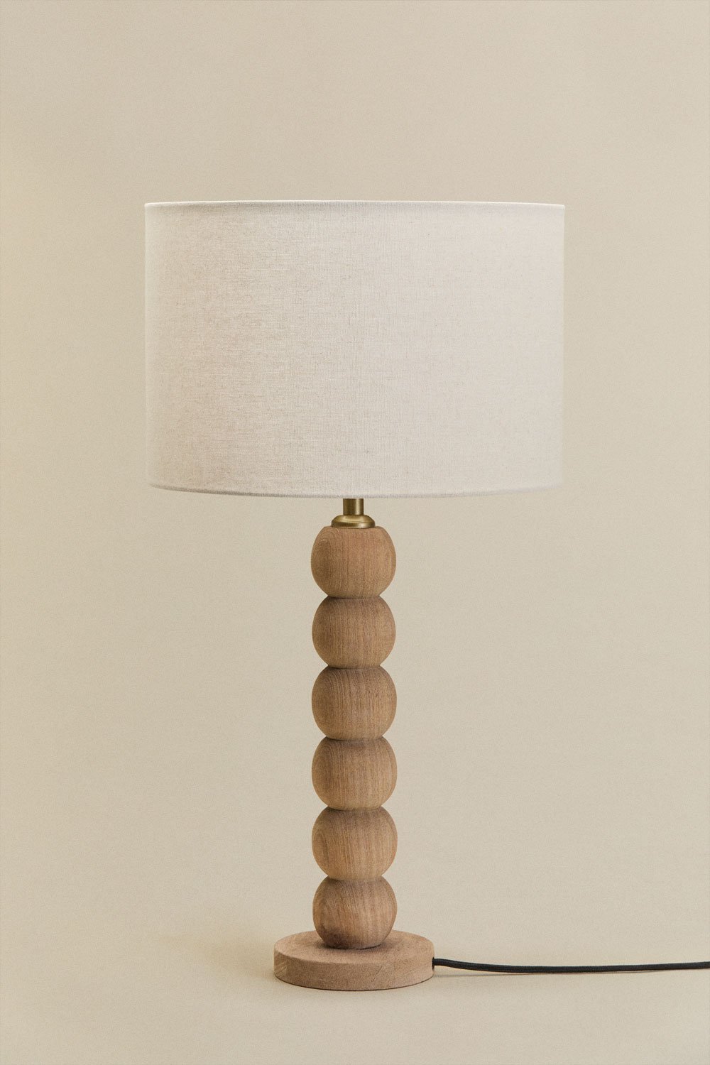 Lampa stołowa z drewna mango Soler, obrazek w galerii 1