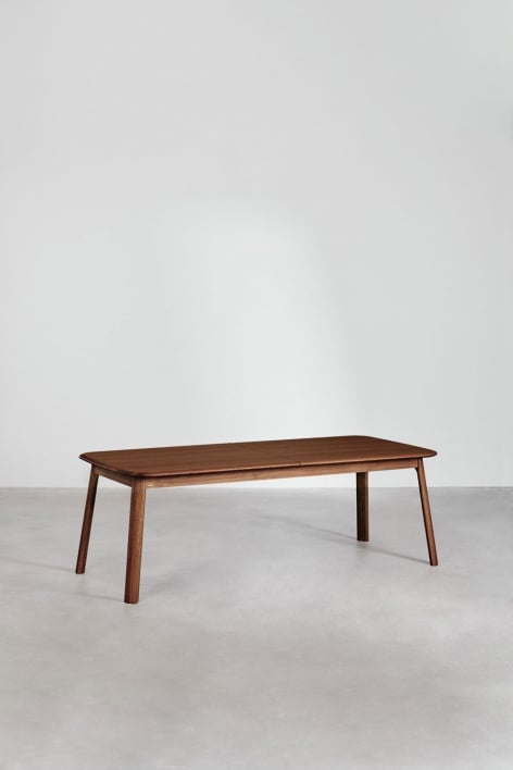 Prostokątny stół jadalniany 220-320x95 cm rozkładany z drewna Treveris