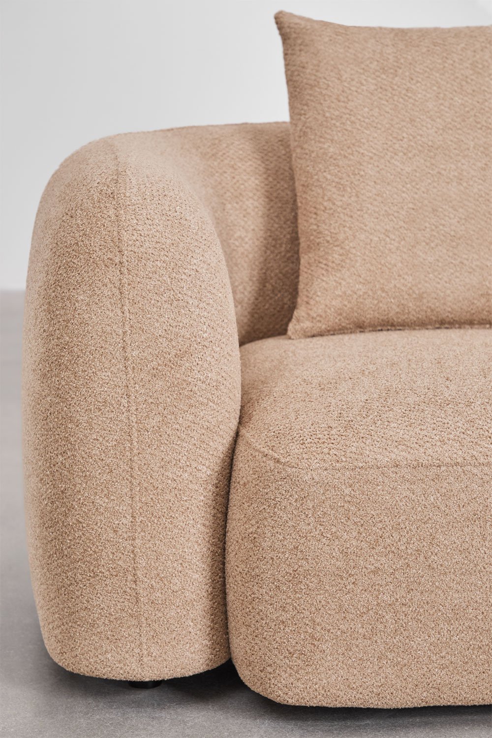 Modułowa sofa z szezlongiem prawym, 3-częściowa, z tkaniny Coco chenille, obrazek w galerii 2