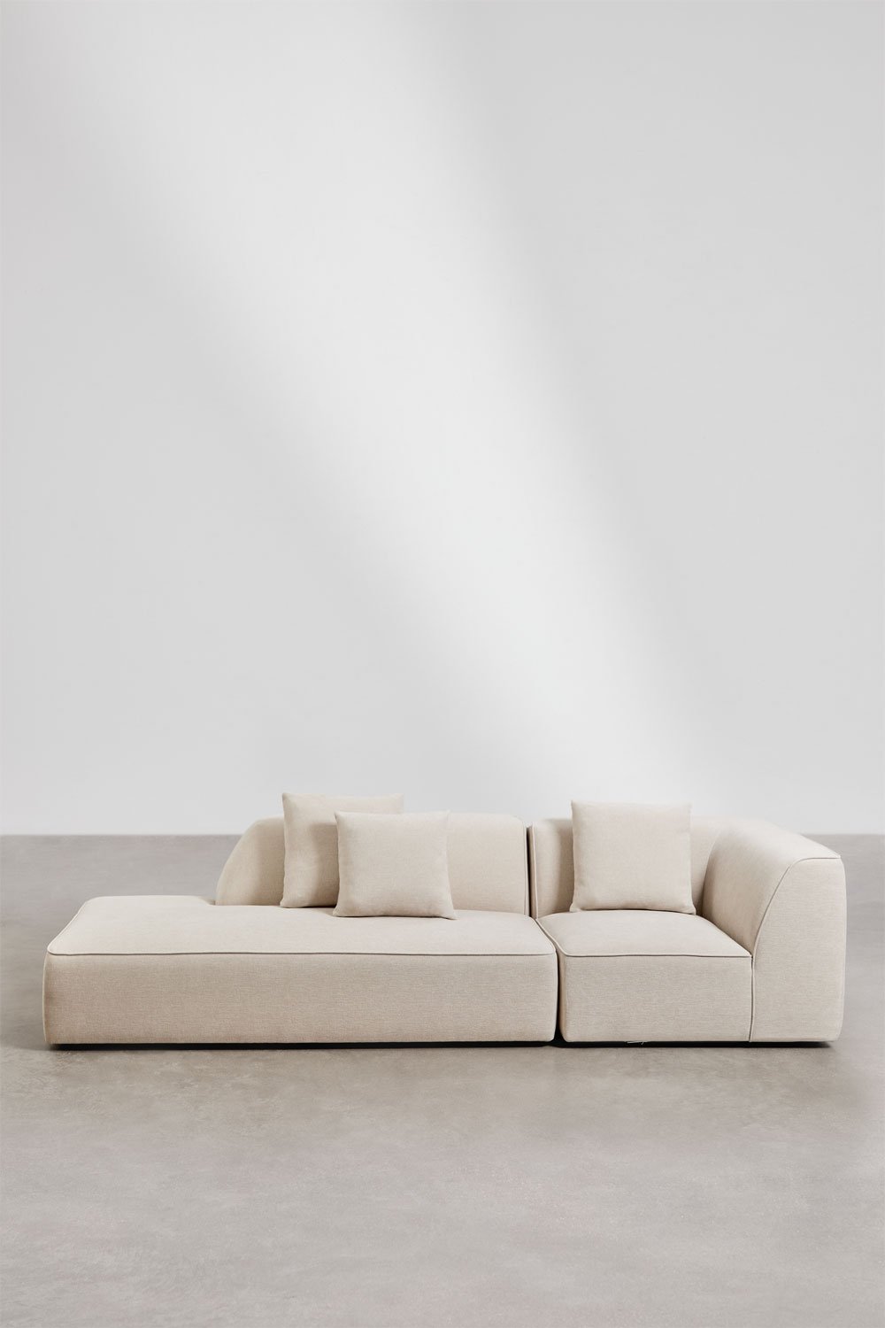 Sofa narożna tapicerowana Cardea 2-częściowa z lewym szezlongiem, obrazek w galerii 3