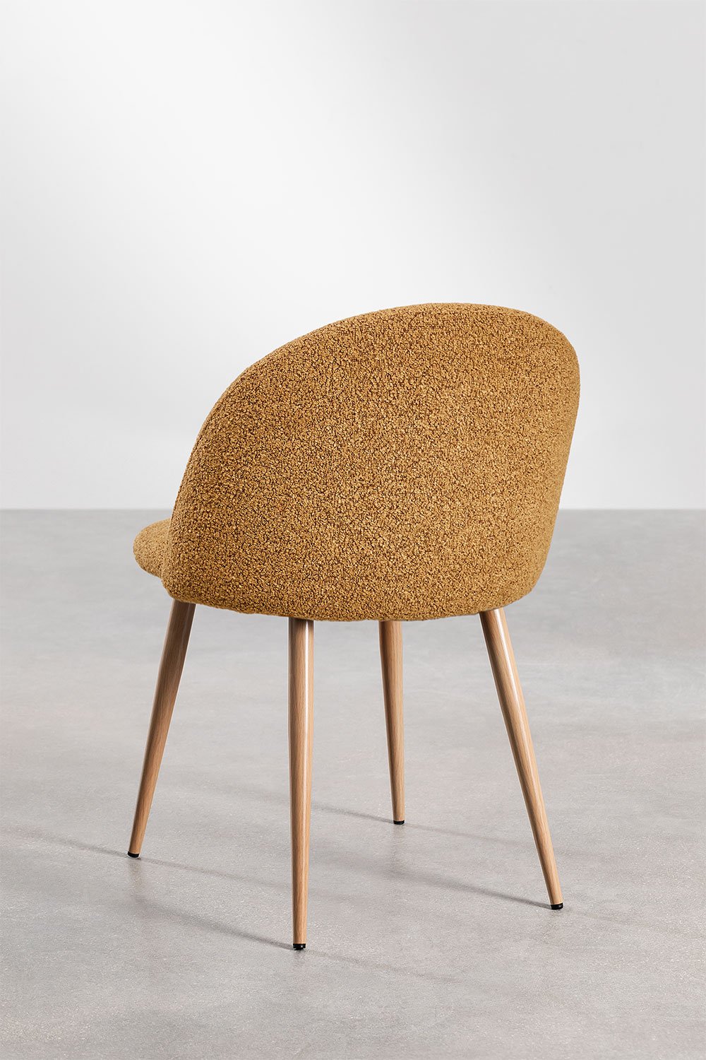 Stół do jadalni Kana Deluxe z tkaniny boucle, obrazek w galerii 5