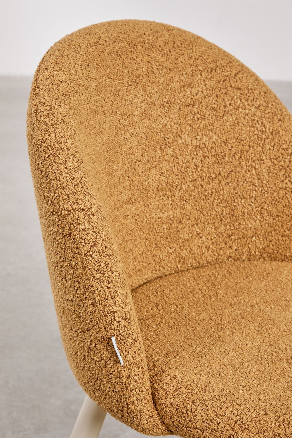 Stół do jadalni Kana Deluxe z tkaniny boucle, obrazek w galerii 6