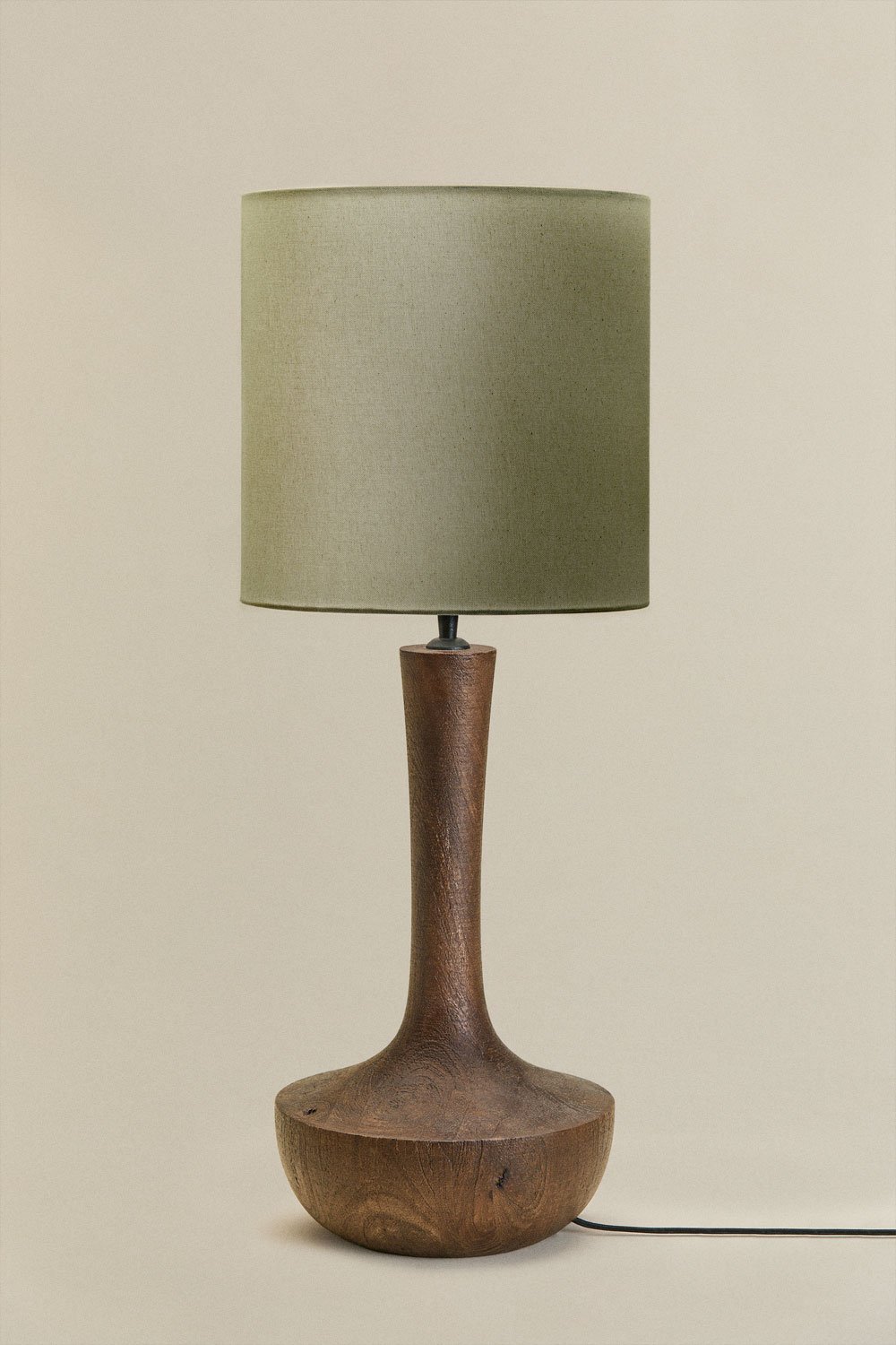 Lampa stołowa z drewna mango Sintra, obrazek w galerii 1