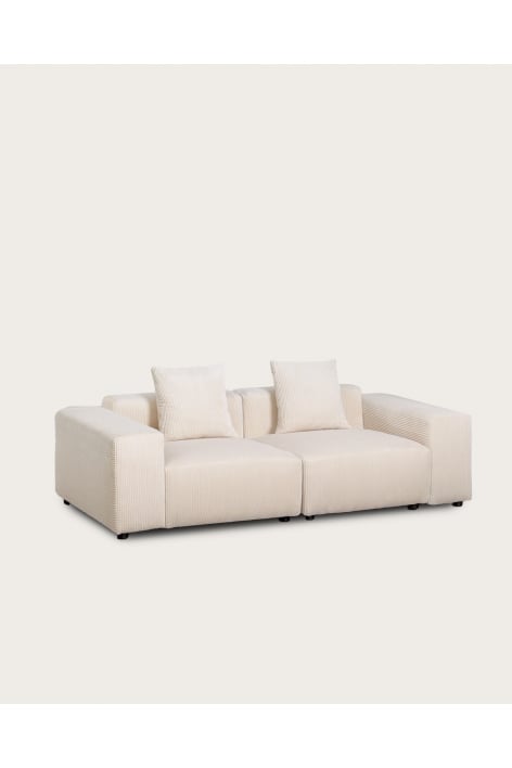 Dwuczęściowa sofa modułowa (↔︎230 cm) z niskimi podłokietnikami Bruna