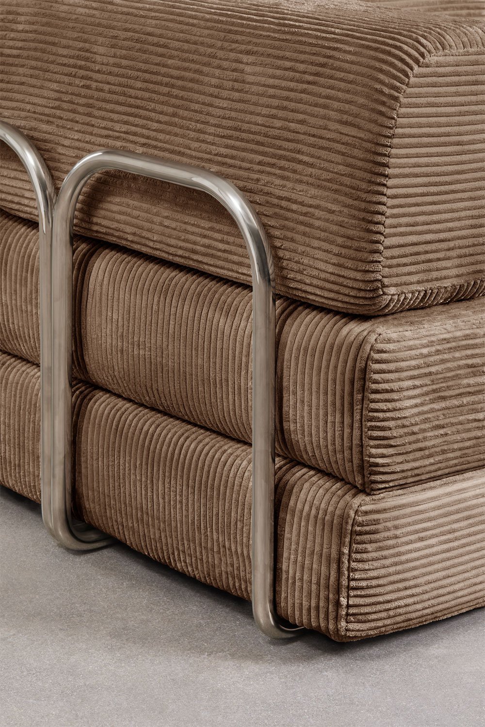 Sofa rozkładana dwuosobowa z weluru pakowana próżniowo Igone, obrazek w galerii 9