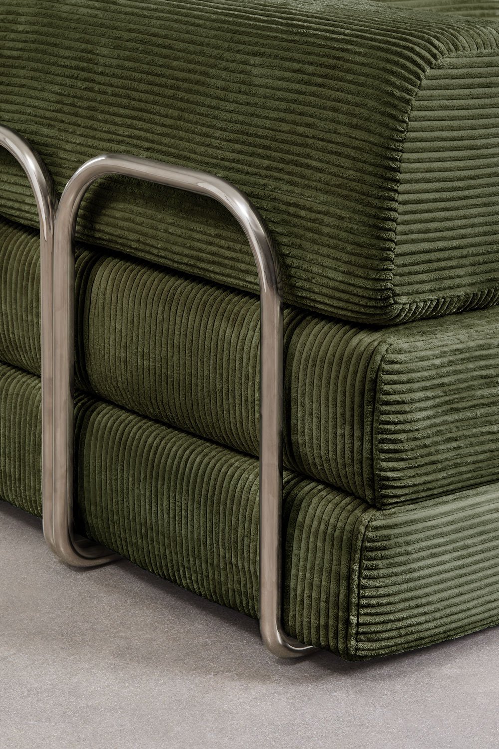 Sofa rozkładana dwuosobowa z weluru pakowana próżniowo Igone, obrazek w galerii 10