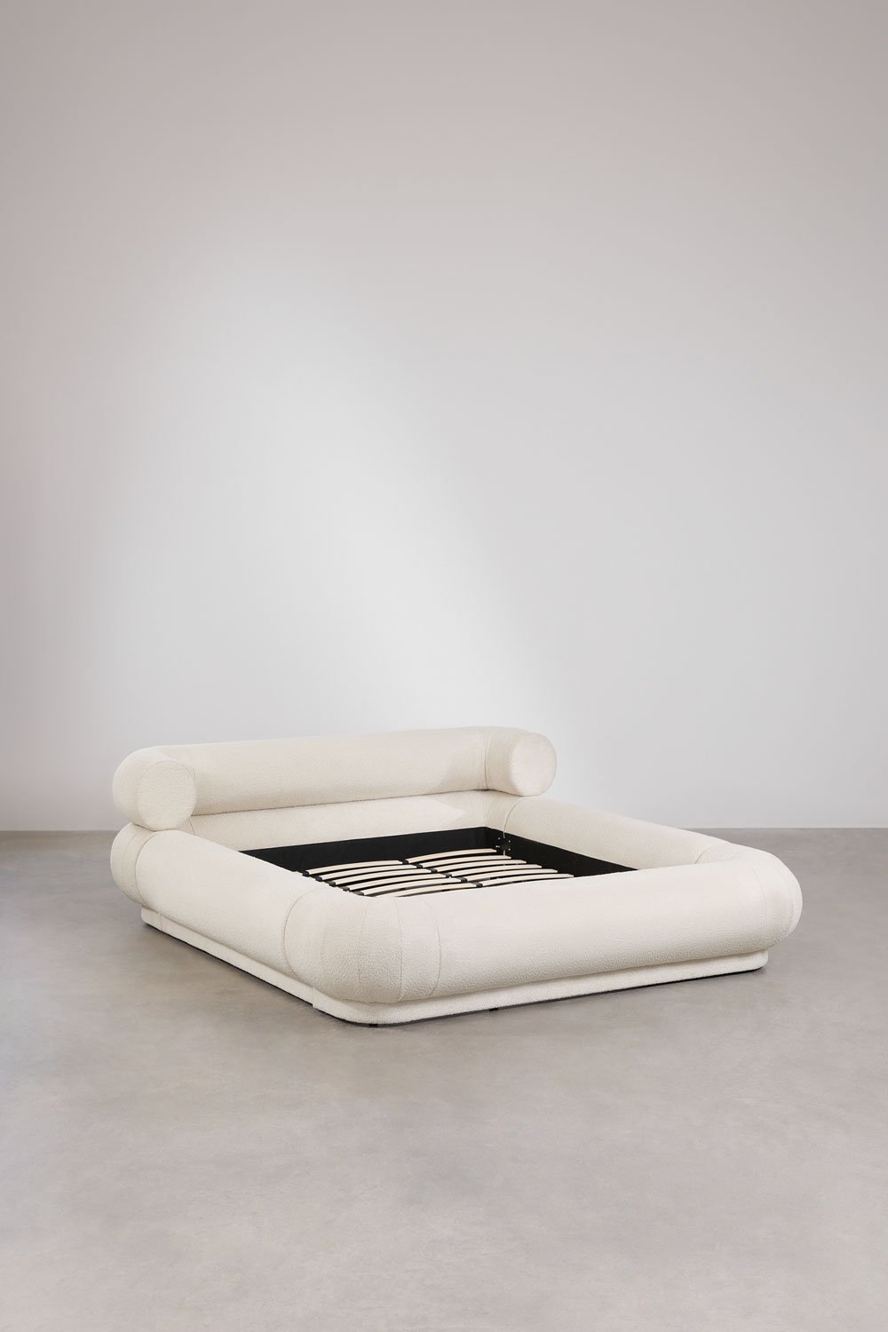 Łóżko z tkaniny boucle Bernaste, obrazek w galerii 3
