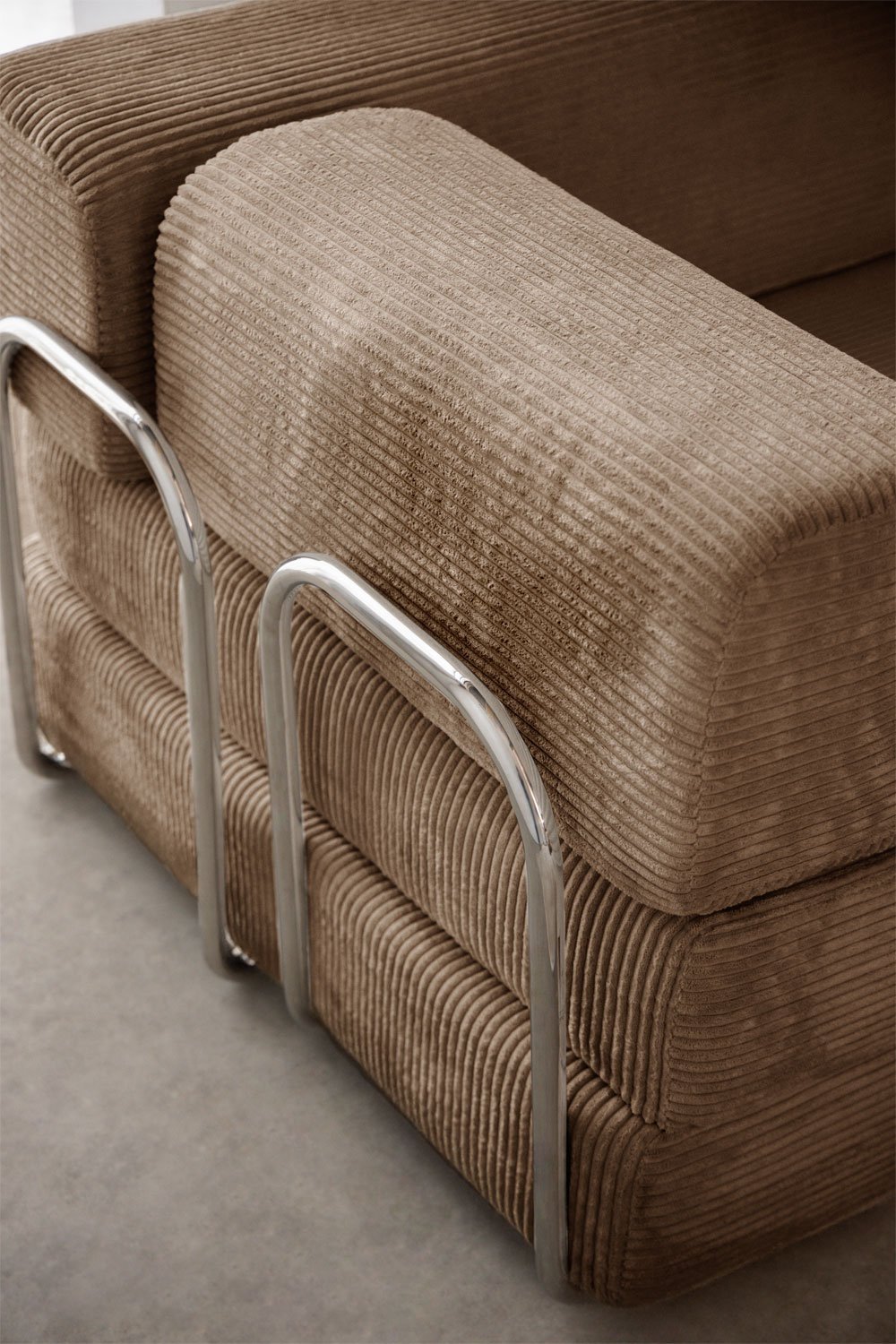 Sofa rozkładana dwuosobowa z weluru pakowana próżniowo Igone, obrazek w galerii 2