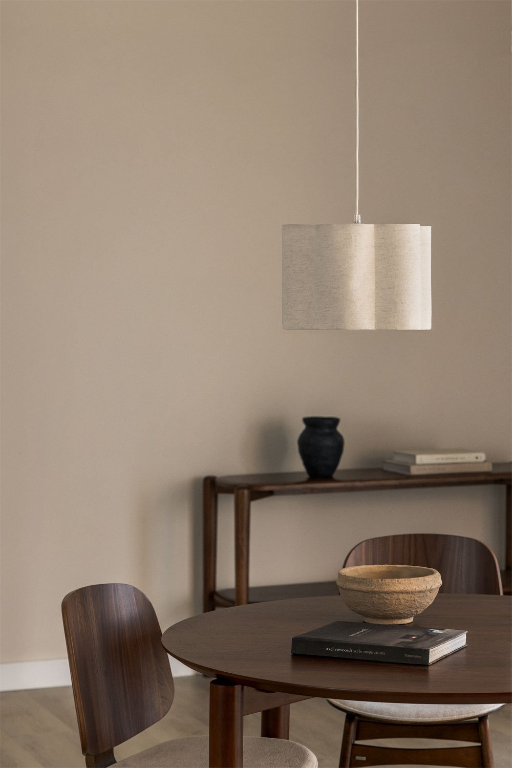 Ekran do lampy Ø45 cm z bawełny Philipa, obrazek w galerii 1
