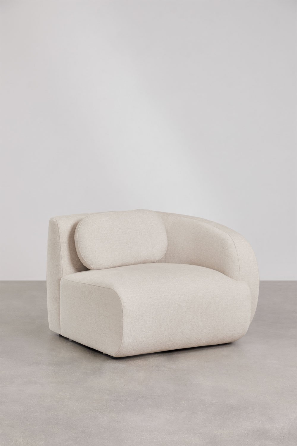 Moduł narożny prawy do sofy modułowej z tkaniny chenille Marrakech, obrazek w galerii 3