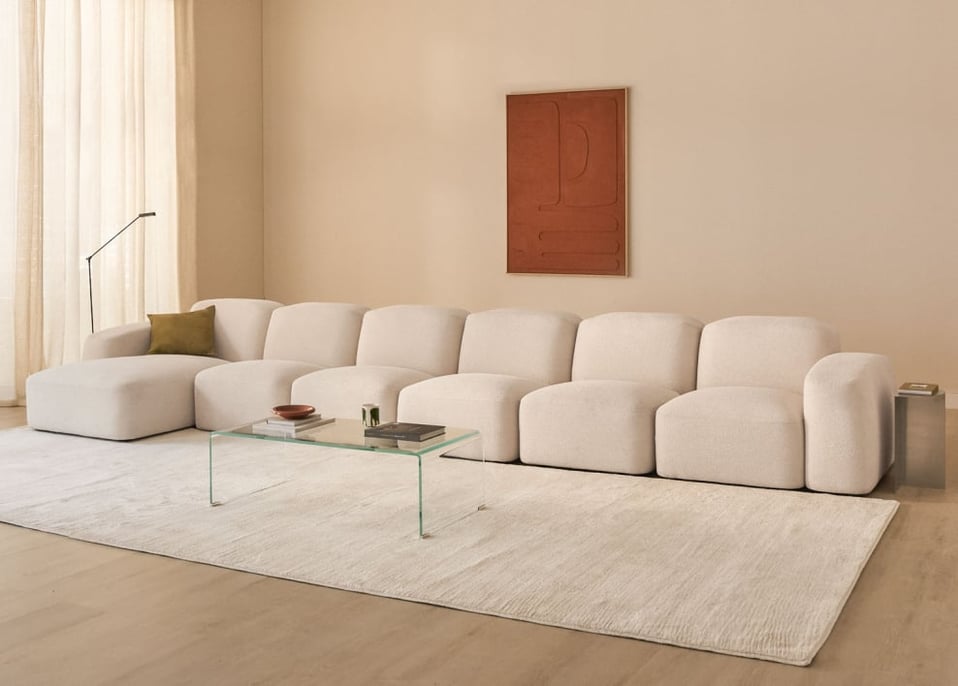 Bastian 6-częściowa sofa modułowa lewostronna