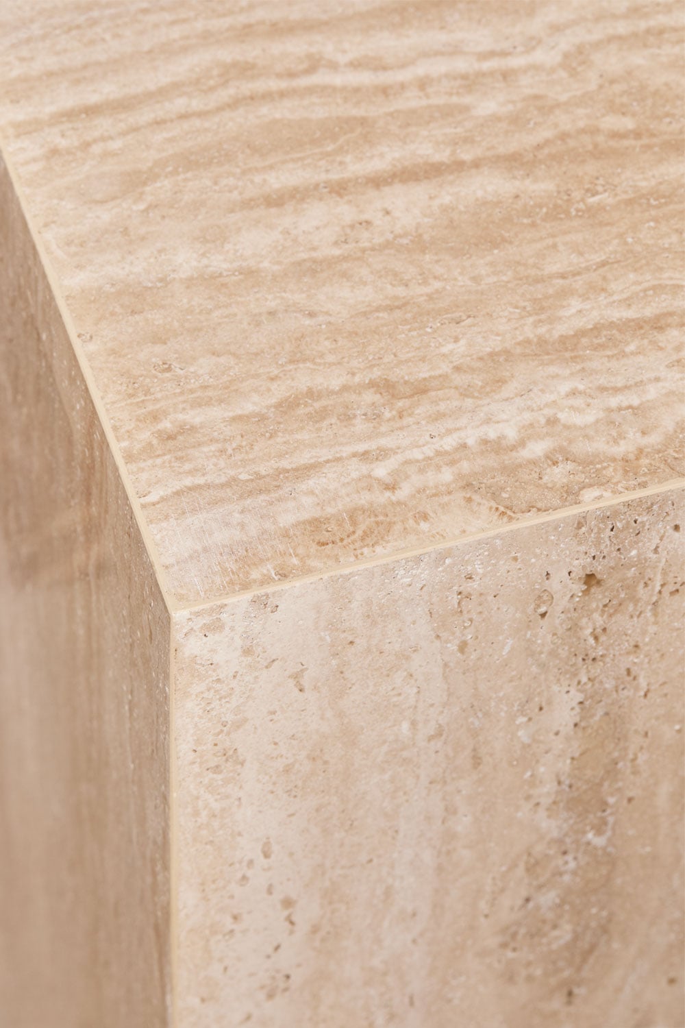 Kwadratowy stolik boczny 35x35 cm z naturalnego kamienia Aluret, obrazek w galerii 5