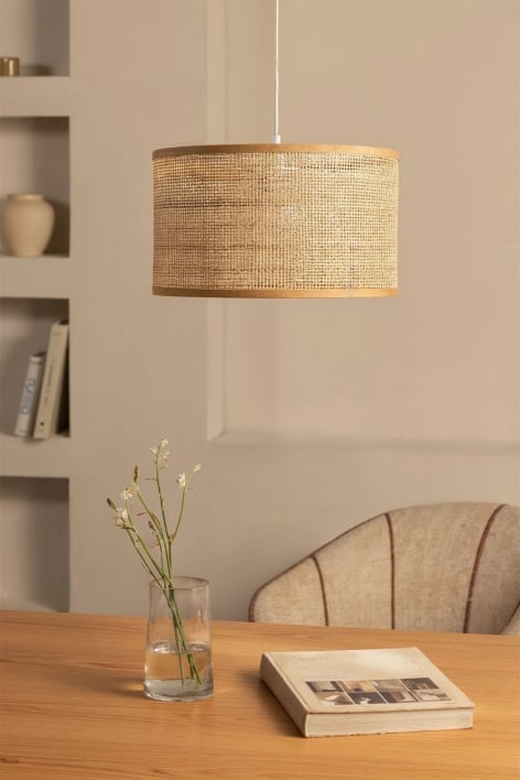 Lampa sufitowa z rattanu Ytse