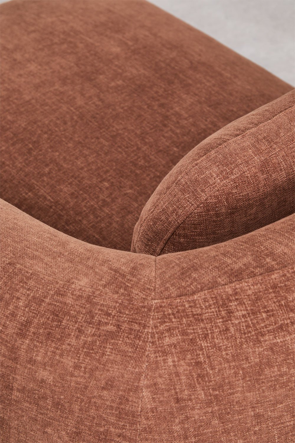 Moduł szezlong prawy do modułowej sofy z tkaniny chenille Coquette, obrazek w galerii 2