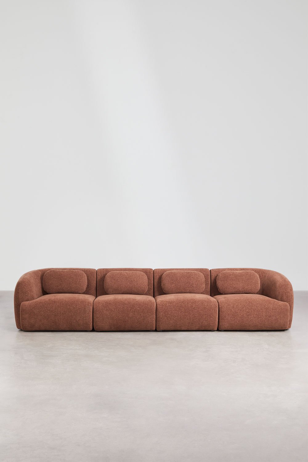 4-częściowa modułowa sofa z tkaniny chenille Coquette, obrazek w galerii 5