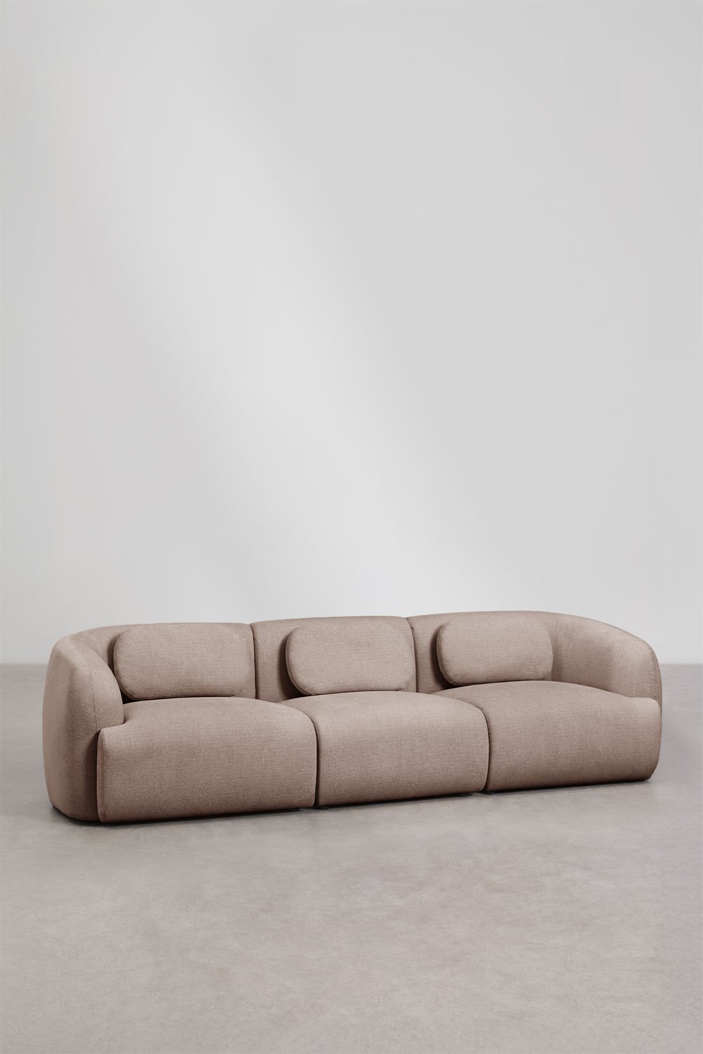 3-częściowa sofa modułowa z tkaniny chenille Coquette, obrazek w galerii 1