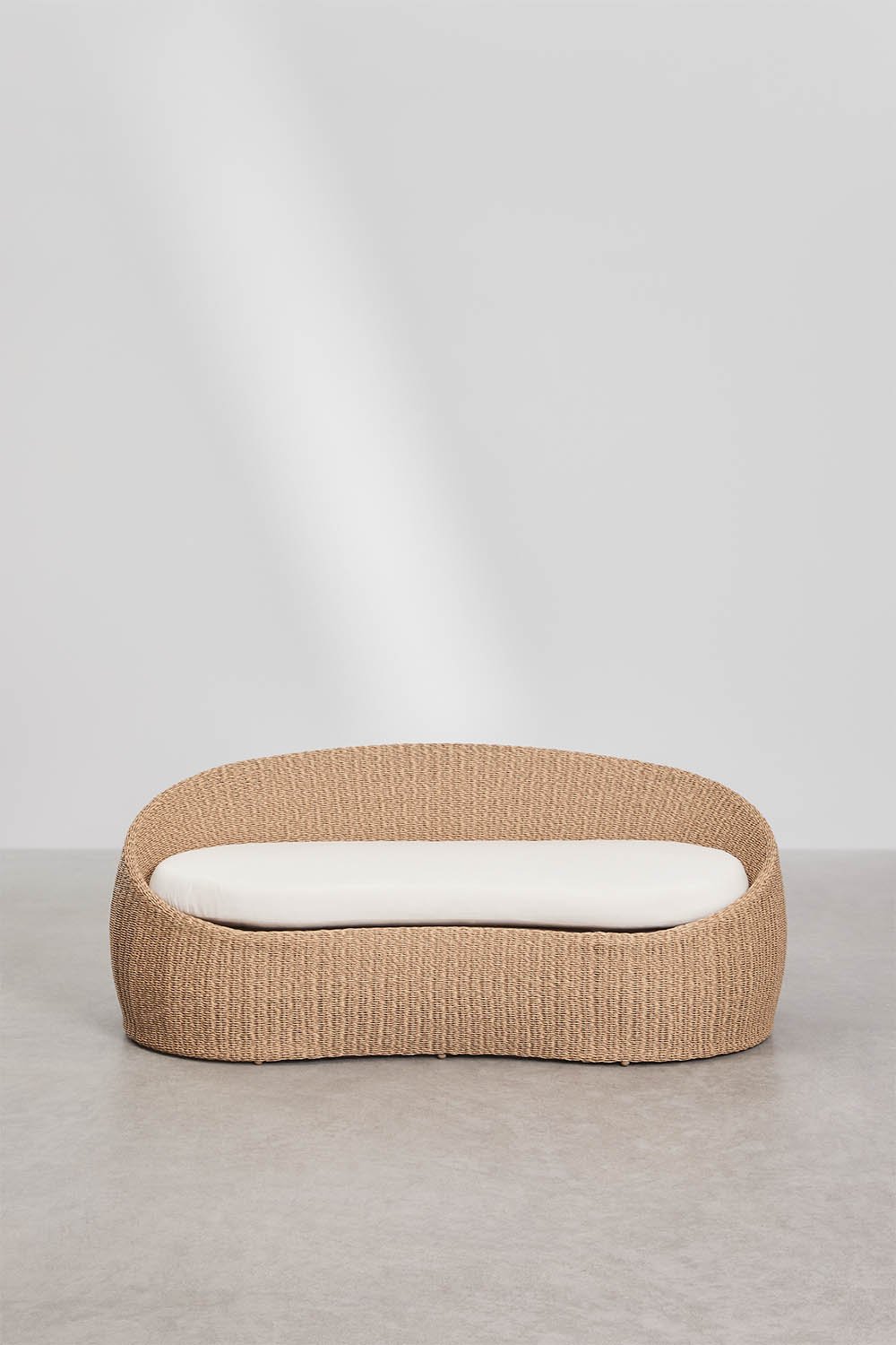 Sofa ogrodowy 3-osobowy z rattanu Clarnyx, obrazek w galerii 6