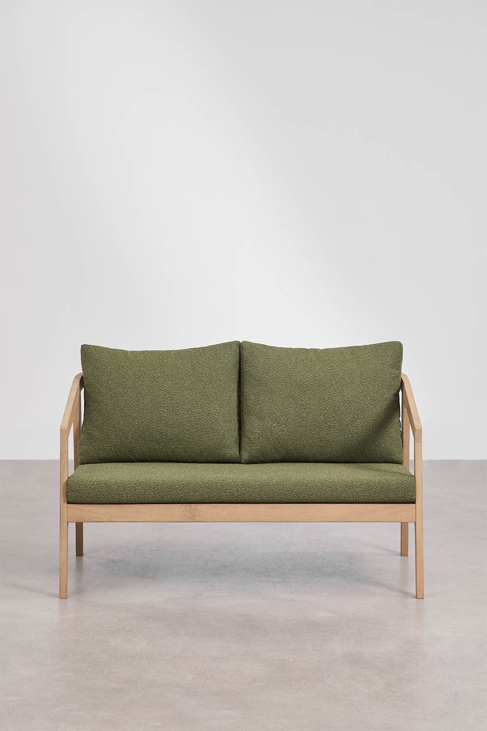 Sofa dwuosobowa z drewna akacjowego Kaela, obrazek w galerii 4