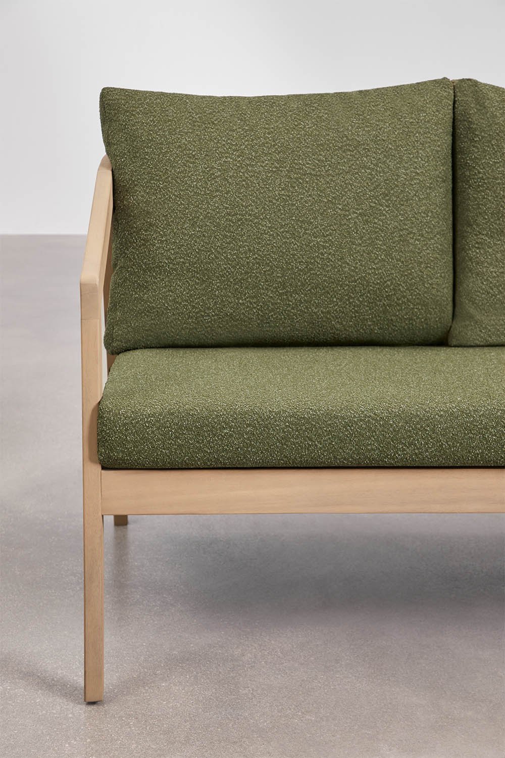 Sofa 3-osobowa z drewna akacjowego Kaela, obrazek w galerii 2