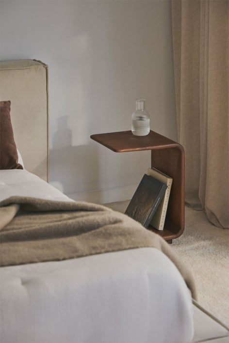 Stolik nocny 35x40 cm z drewna Tinsley