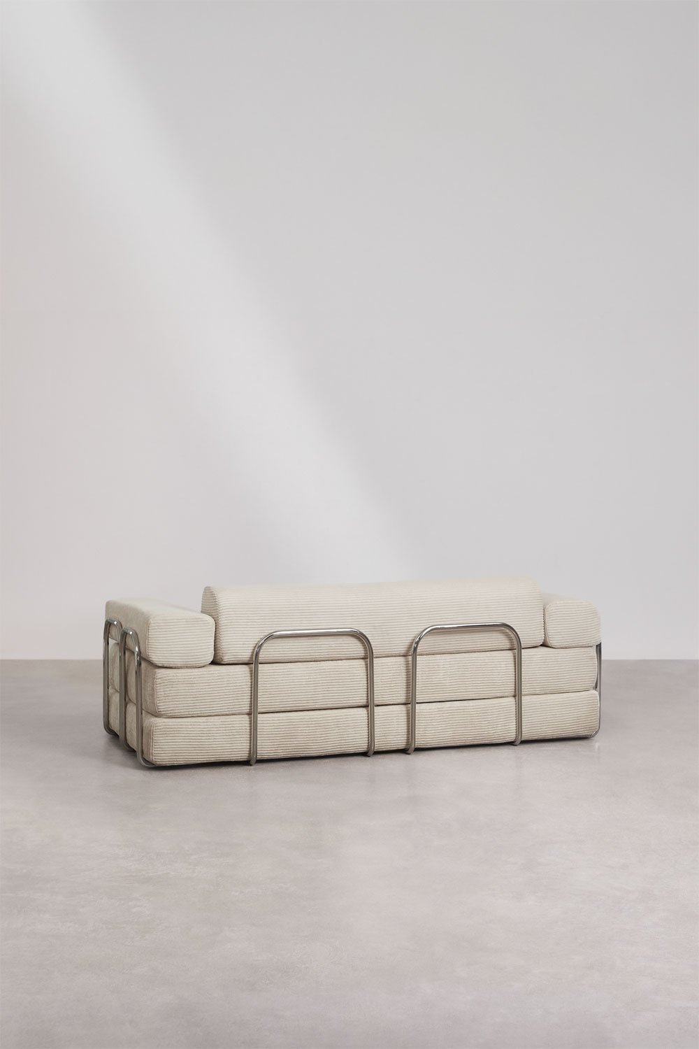 Sofa rozkładana dwuosobowa z weluru pakowana próżniowo Mitchie, obrazek w galerii 7