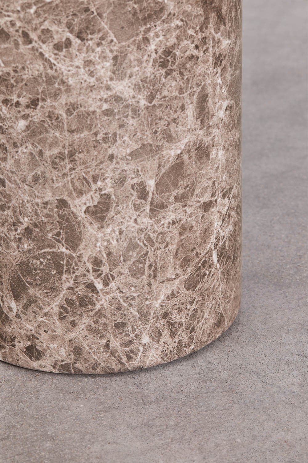 Okrągły stolik pomocniczy Ø45 cm z cementu Layana, obrazek w galerii 5