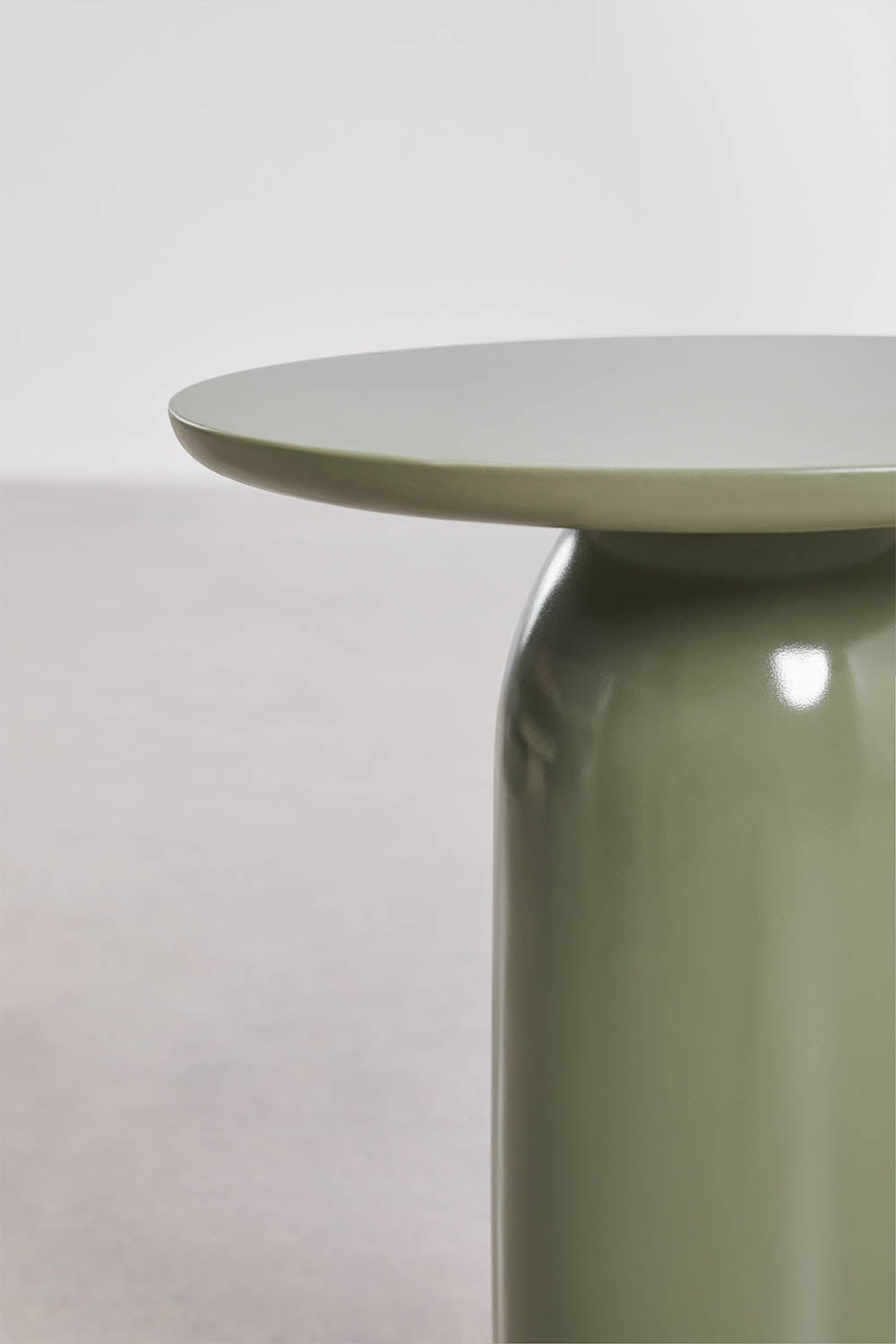 Okrągła szafka nocna Ø45 cm z cementu Layana, obrazek w galerii 4