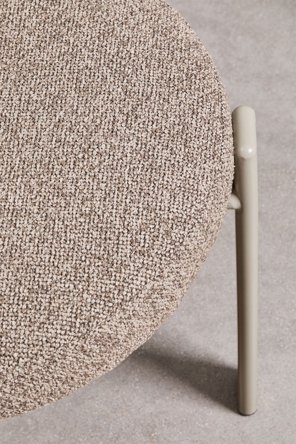 Zestaw 4 tapicerowanych krzeseł jadalnianych z żelaza Jolie, obrazek w galerii 7