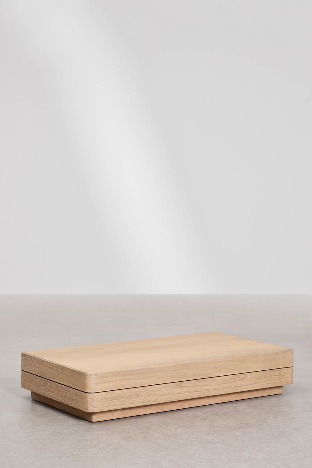 Stolik kawowy prostokątny 130x75 cm z drewna akacjowego Verona, obrazek w galerii 1