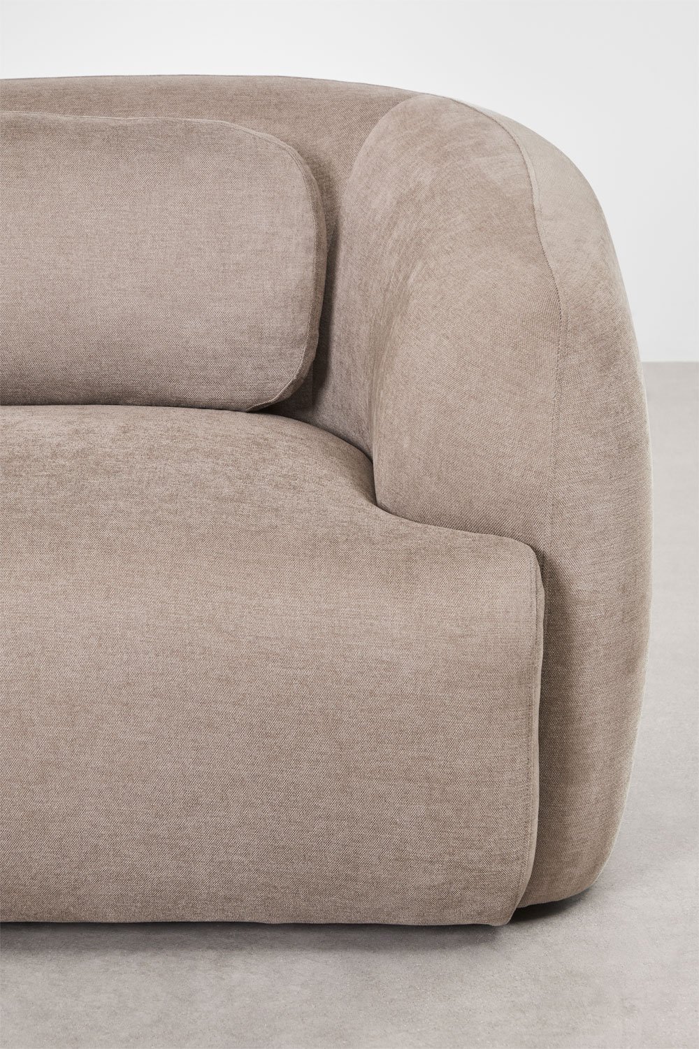 Sofa modułowy z lewym szezlongiem, 4-częściowy, z tkaniny chenilla Coquette, obrazek w galerii 11