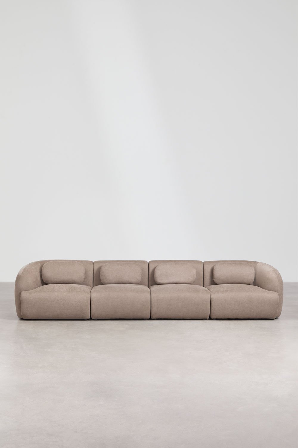 4-częściowa modułowa sofa z tkaniny chenille Coquette, obrazek w galerii 5