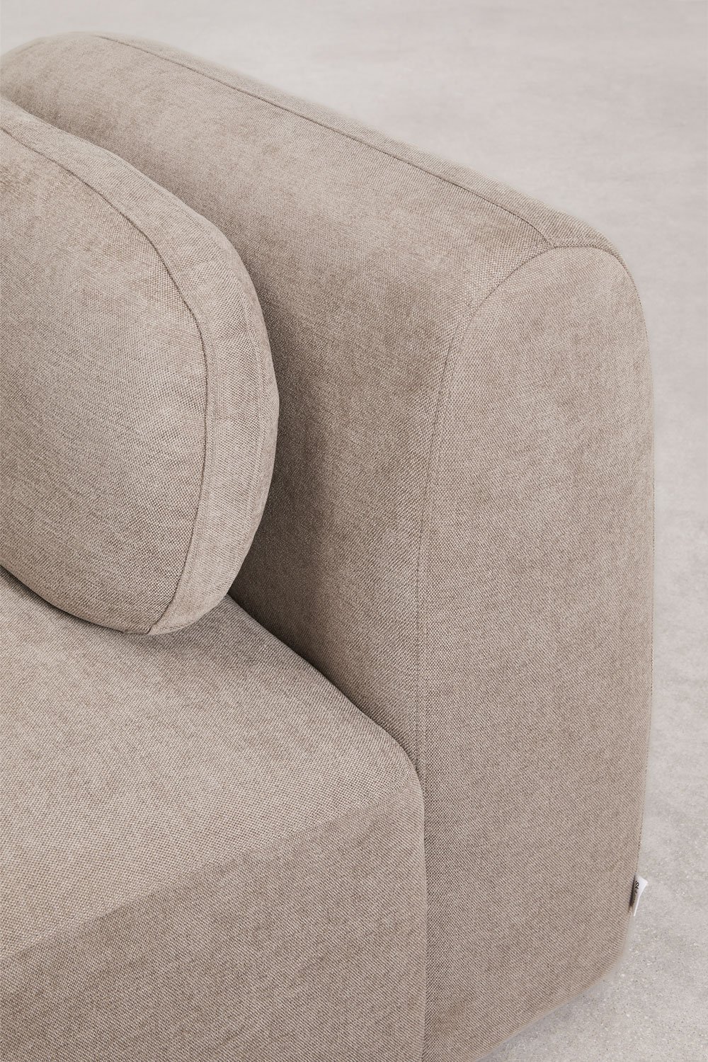 Sofa modułowy z szezlongiem po prawej stronie, 3-częściowy z lewym szezlongiem, tapicerowany tkaniną chenille Coquette, obrazek w galerii 7