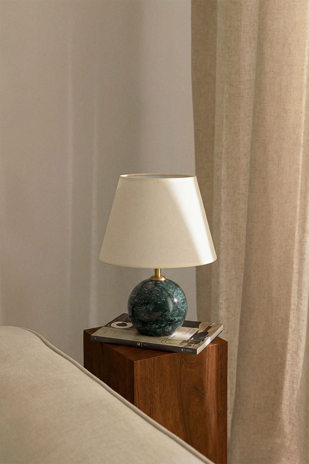 Podstawa do lampy stołowej z naturalnego kamienia Marvexi, obrazek w galerii 1