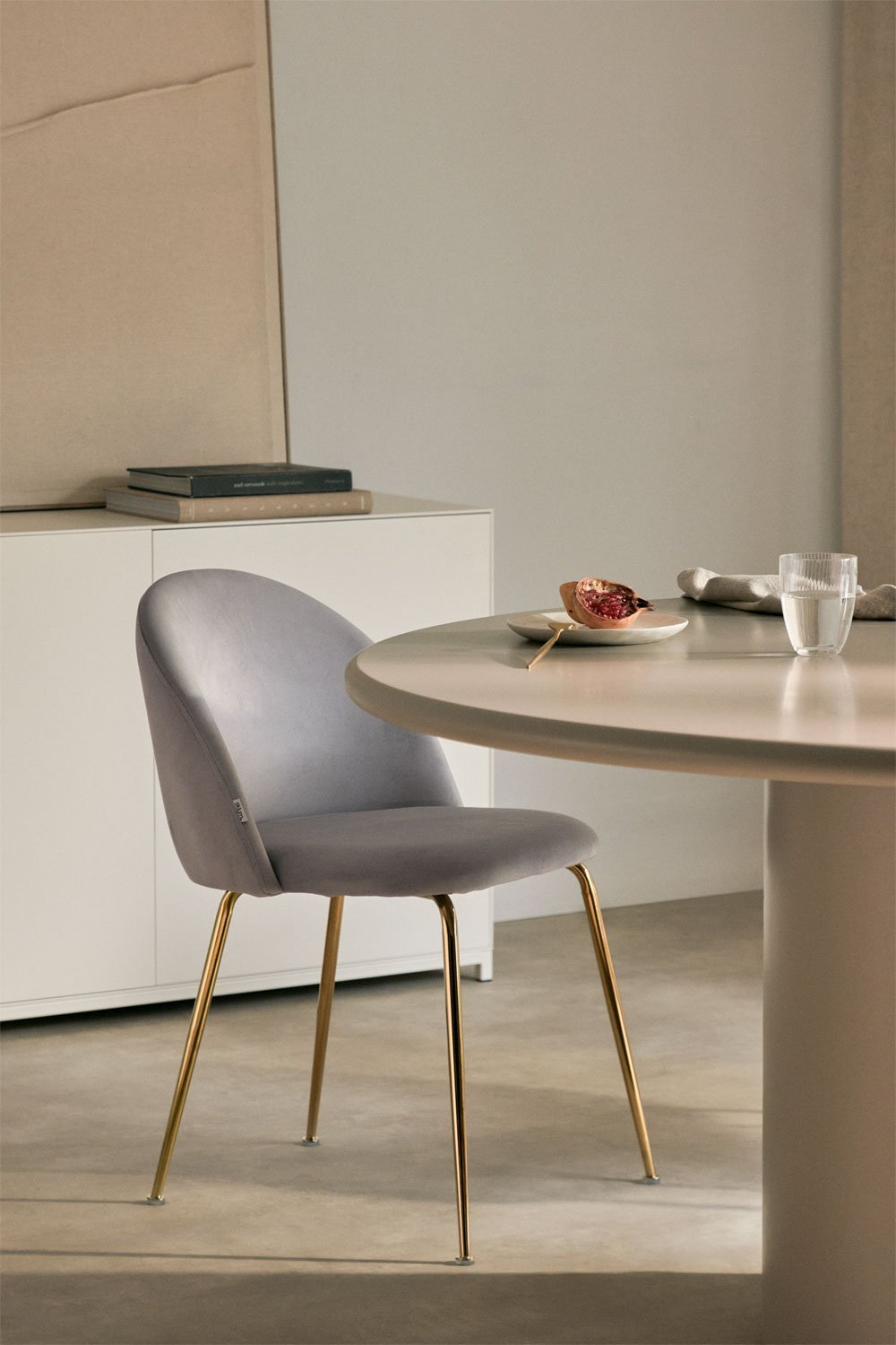 Zestaw 2 krzeseł jadalnianych z aksamitu Kana Design, obrazek w galerii 1