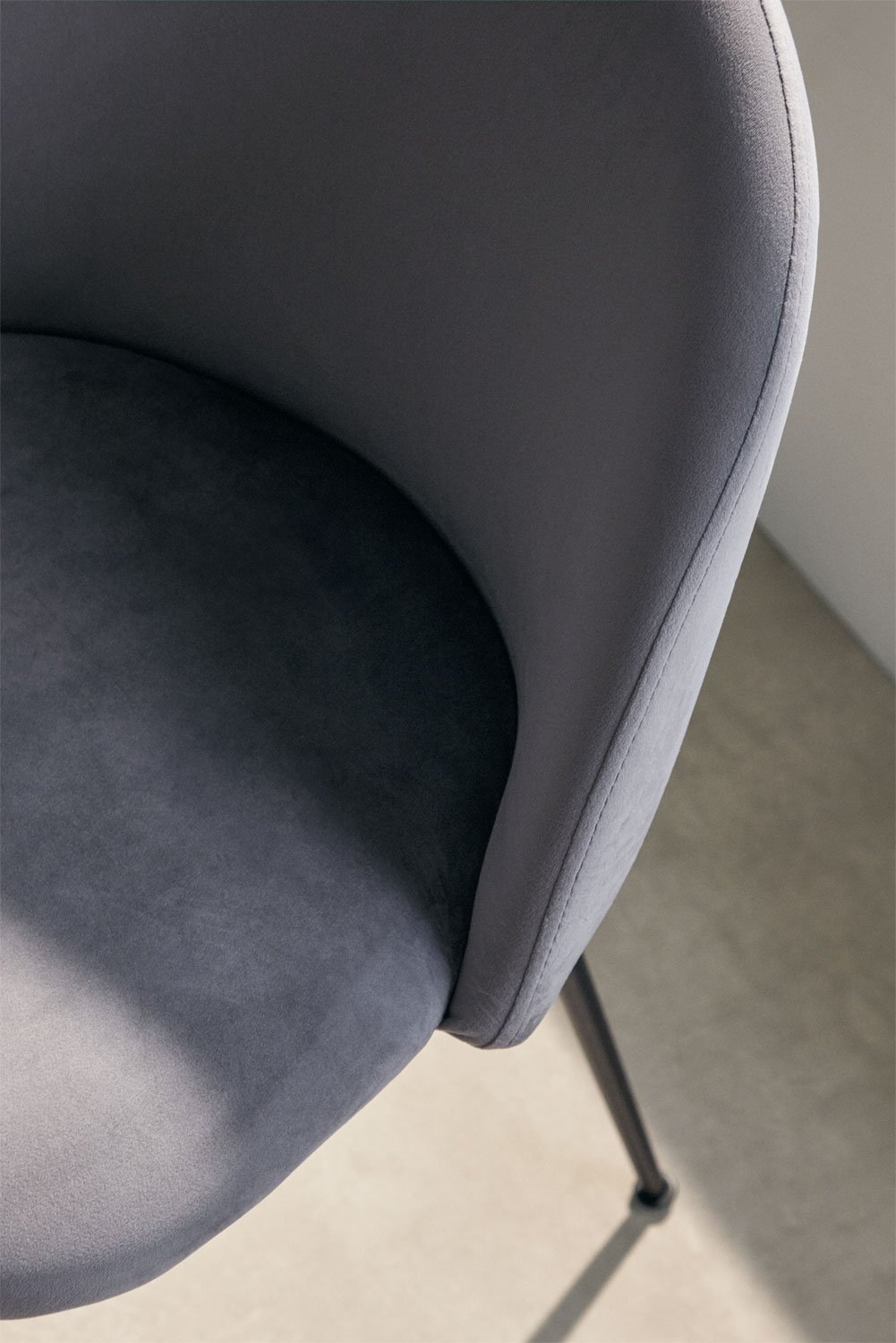 Krzesło jadalniane z aksamitu Kana Design, obrazek w galerii 2