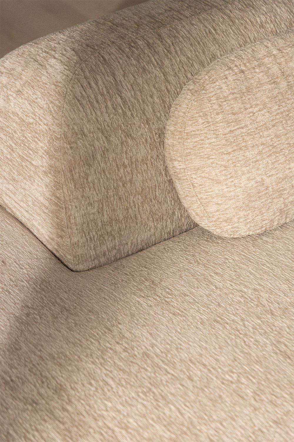 Sofa modułowy narożny 2-częściowy z lewym szezlongiem z weluru Merida, pakowany próżniowo, obrazek w galerii 3